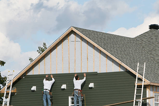 Professional Emergency Siding Repair technician working in Wilmington, MA